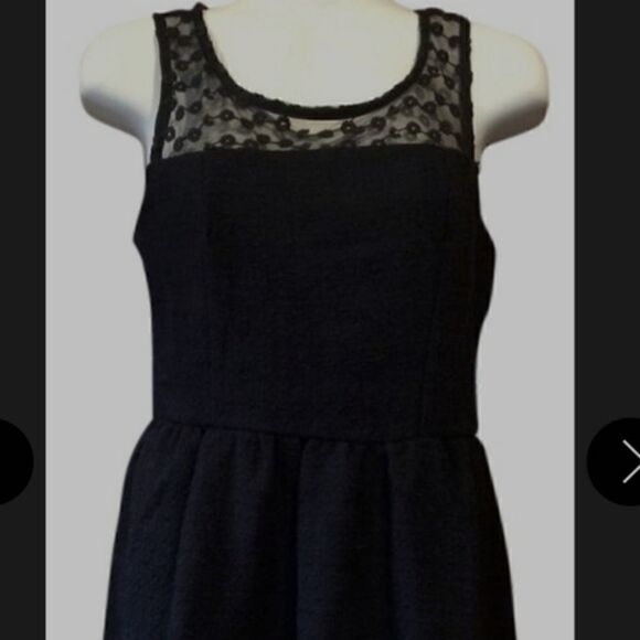 Anthropologie Monteau Black Lace Dress - Picture 5 of 16